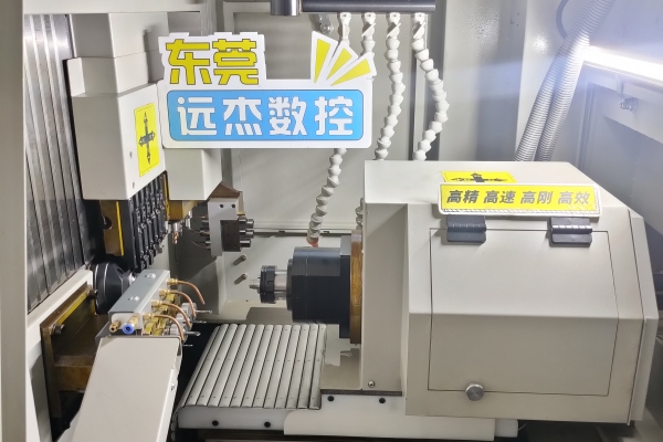 Double spindle double head CNC lathe